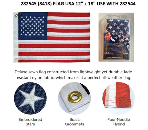 #282545 USA Flag 12" x 18"